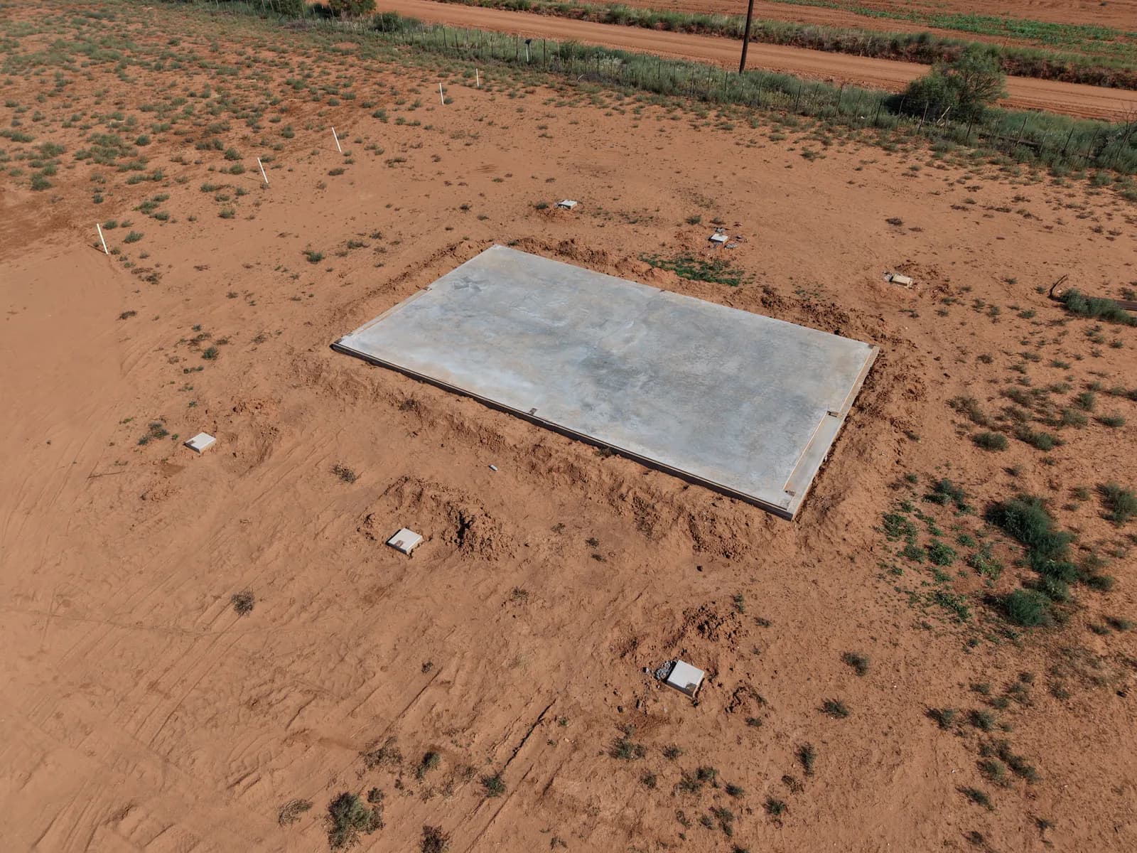 24' x 40' Metal Building Foundation - Project in Paducah, Texas