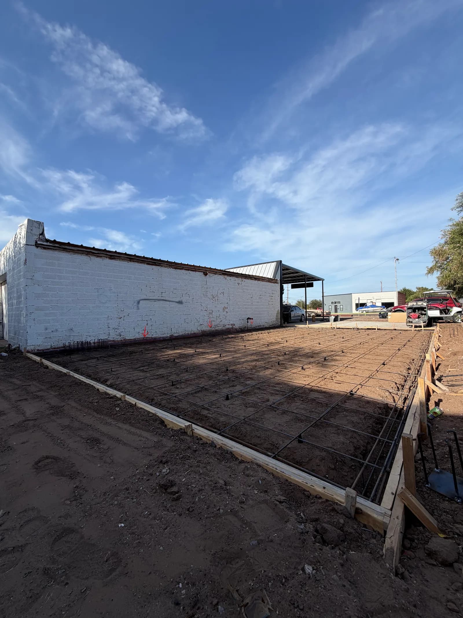 24' x 40' Metal Building Foundation - Project in Vernon, Texas