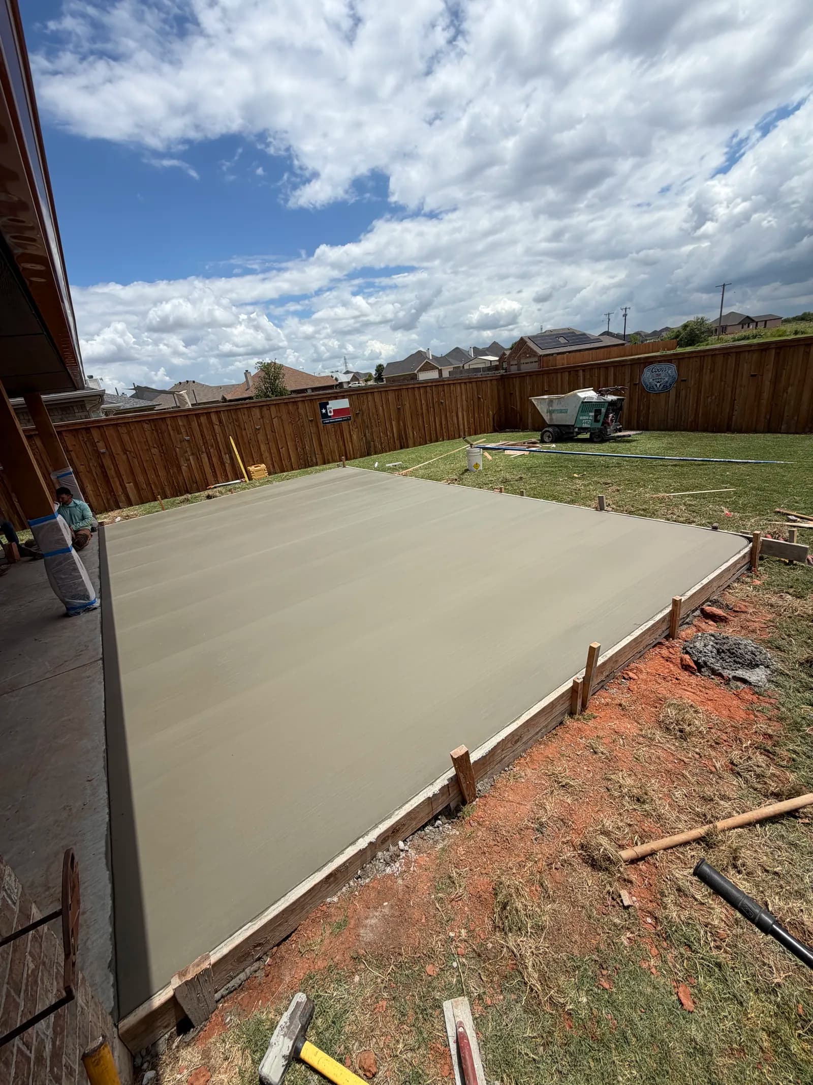 Concrete Patio Extension - Project in Wichita Falls, Texas
