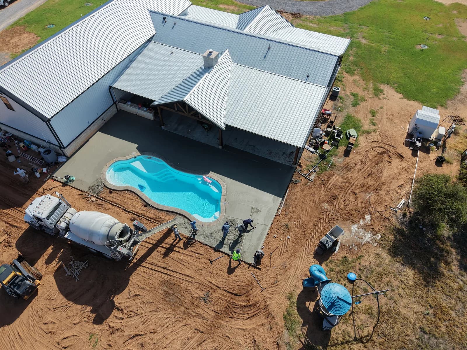 Concrete Pool Deck - Project in El Dorado, Oklahoma